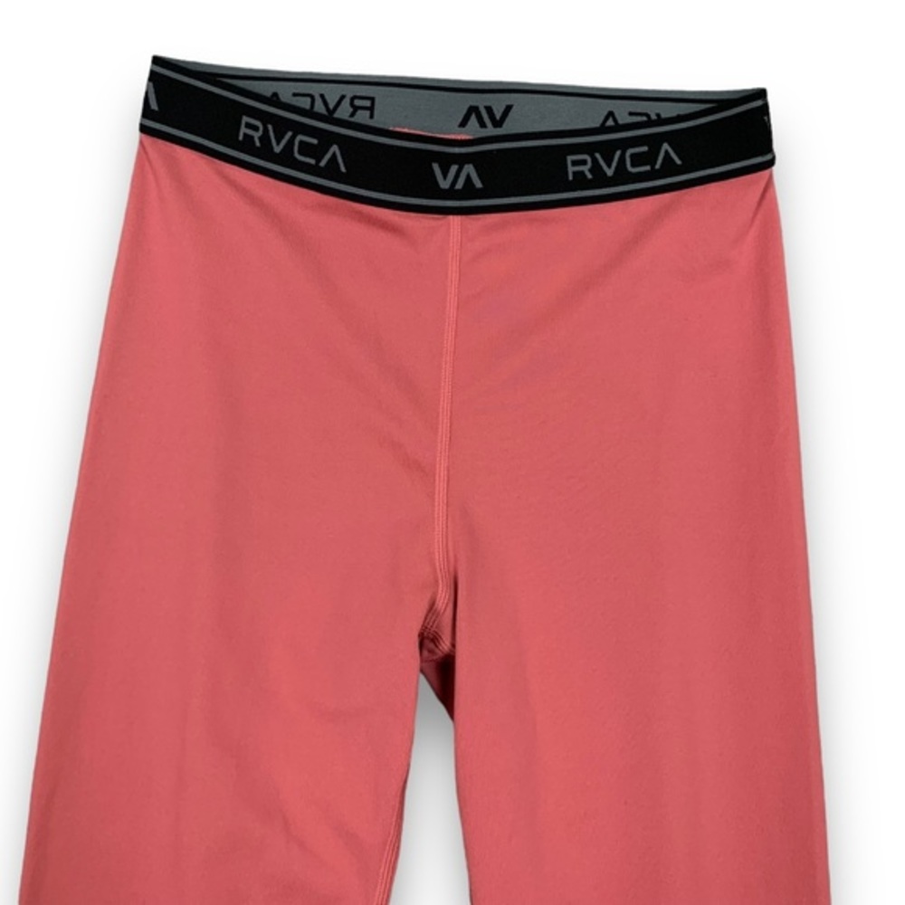 RVCA Active Leggings Womens Size Medium‎ Pink Sport Activewear Polyester Stretch - Picture 4 of 12